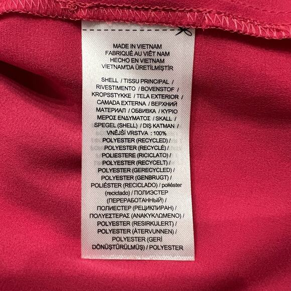 Ralph Lauren Women's Pink Floral-Print Keyhole Split V Neck Dress Size 12 - Picture 6 of 6